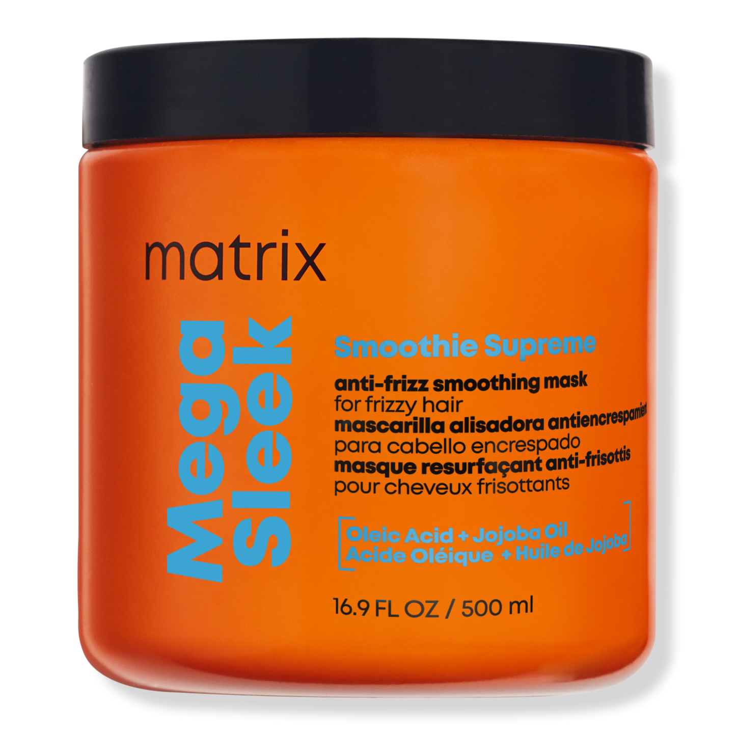Matrix Mega Sleek Smoothie Supreme Mask 500 ml — orange jar, front label, plain background
