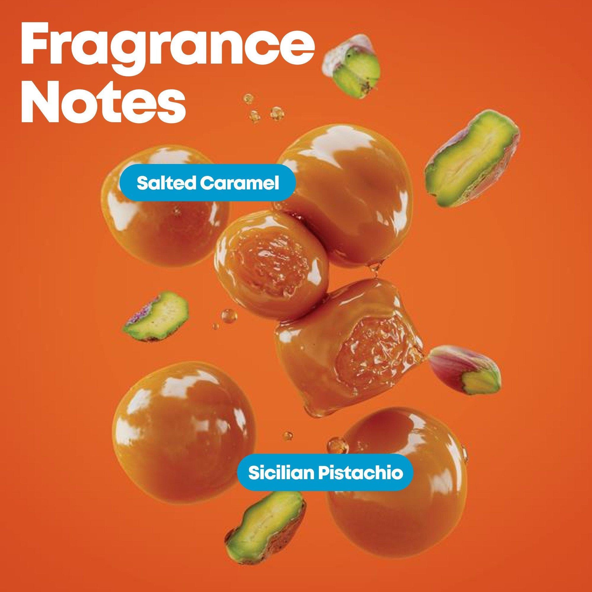 Matrix Mega Sleek Smoothie Supreme Mask — fragrance notes, salted caramel and Sicilian pistachio