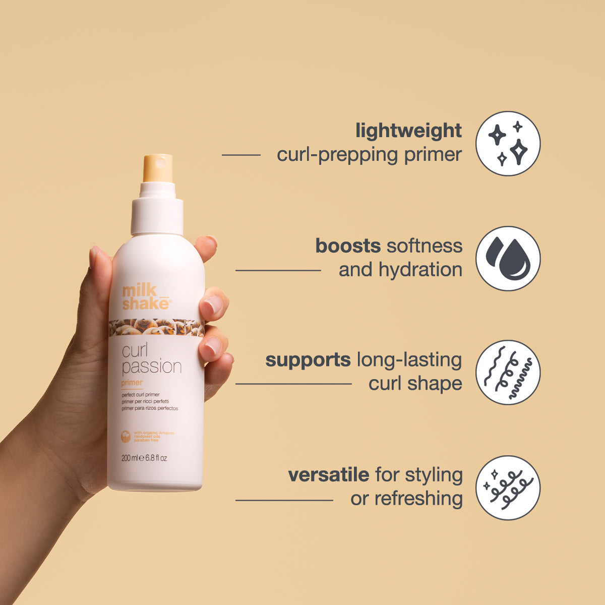 milk_shake Curl Passion Primer – Curl Prep & Detangling Base