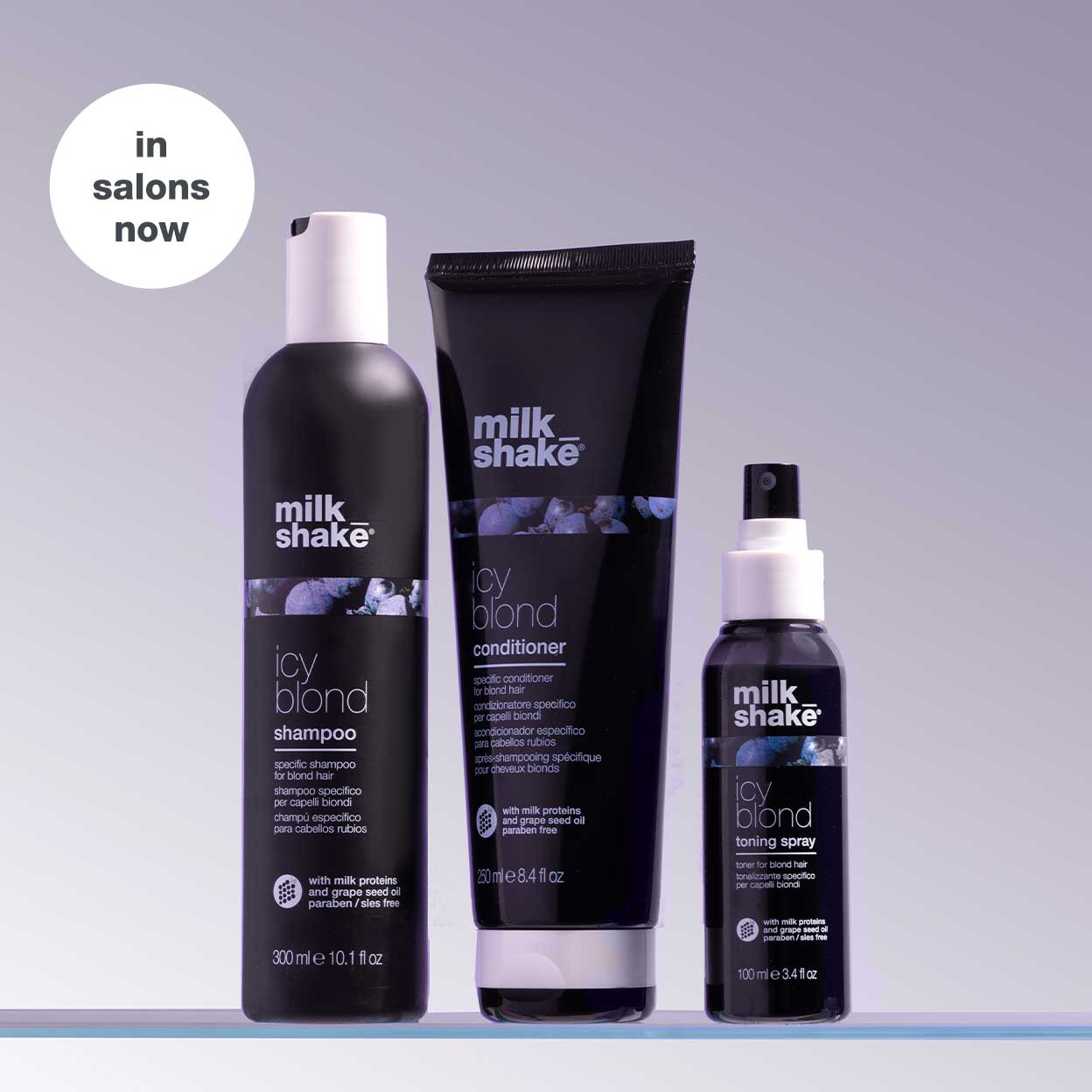 milk_shake Icy Blond Toning Spray – Ash Leave-In Toner for Blonde Hair