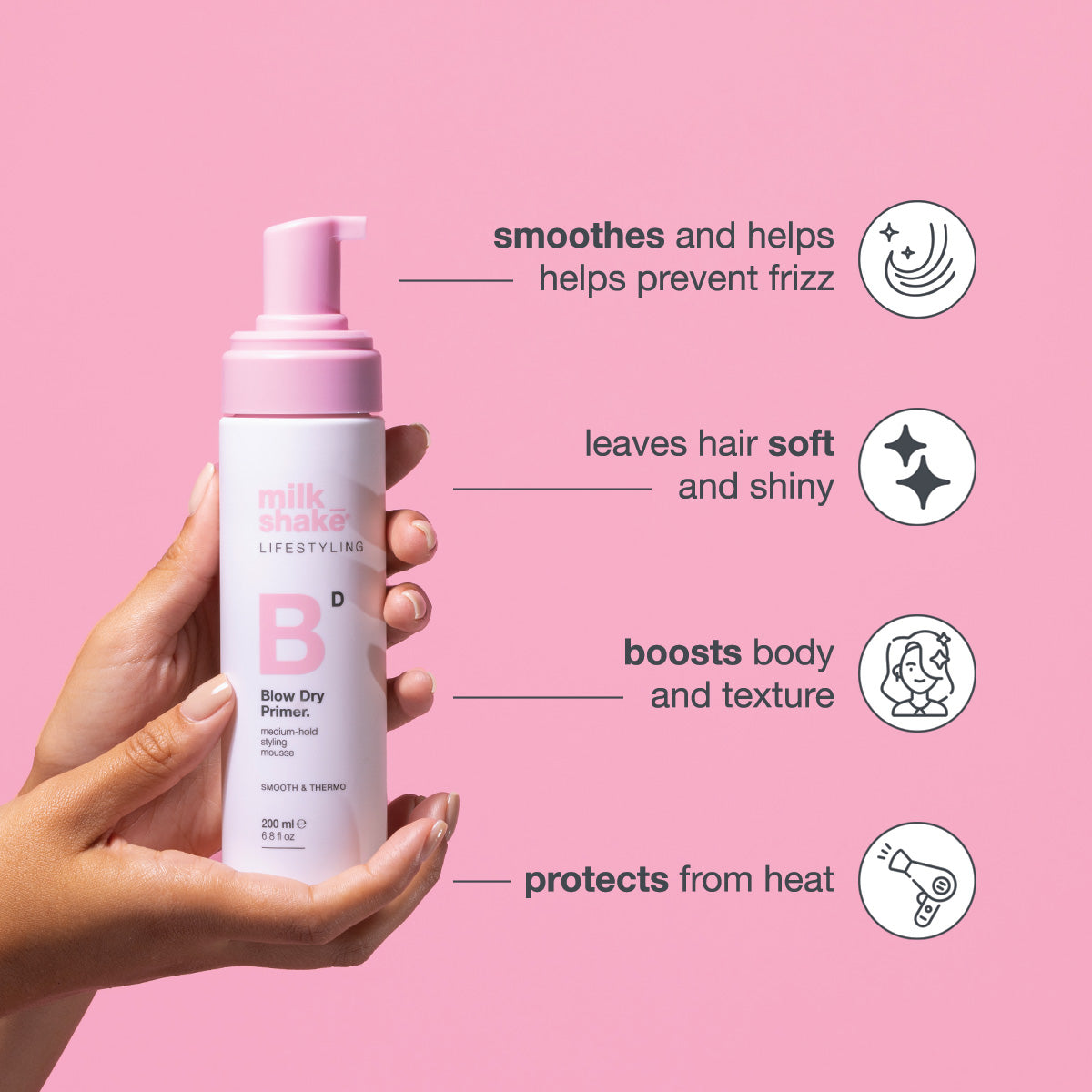 milk_shake Blow Dry Primer – Heat Protection & Shine