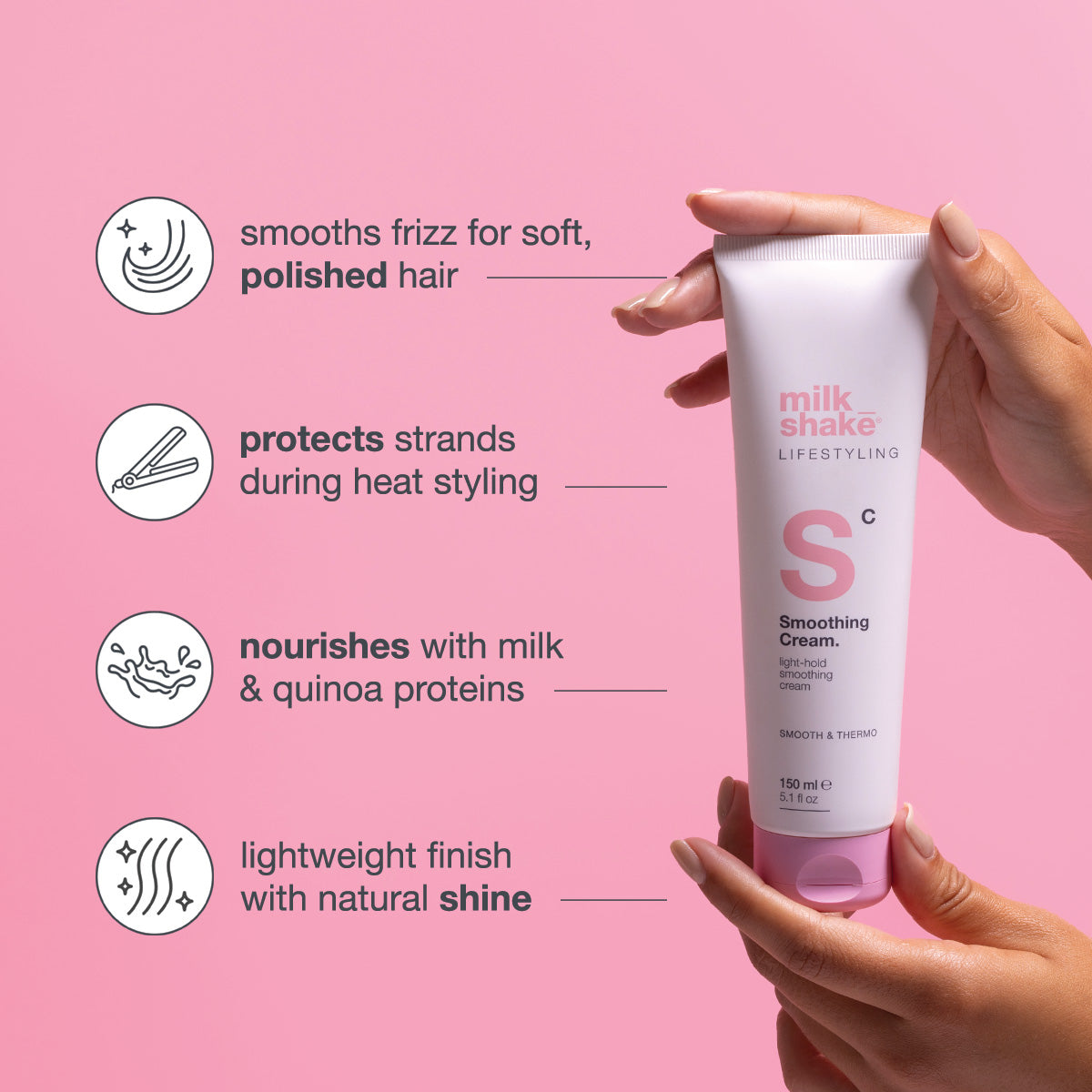 milk_shake Smoothing Cream – Sleek Finish for Unruly Hair