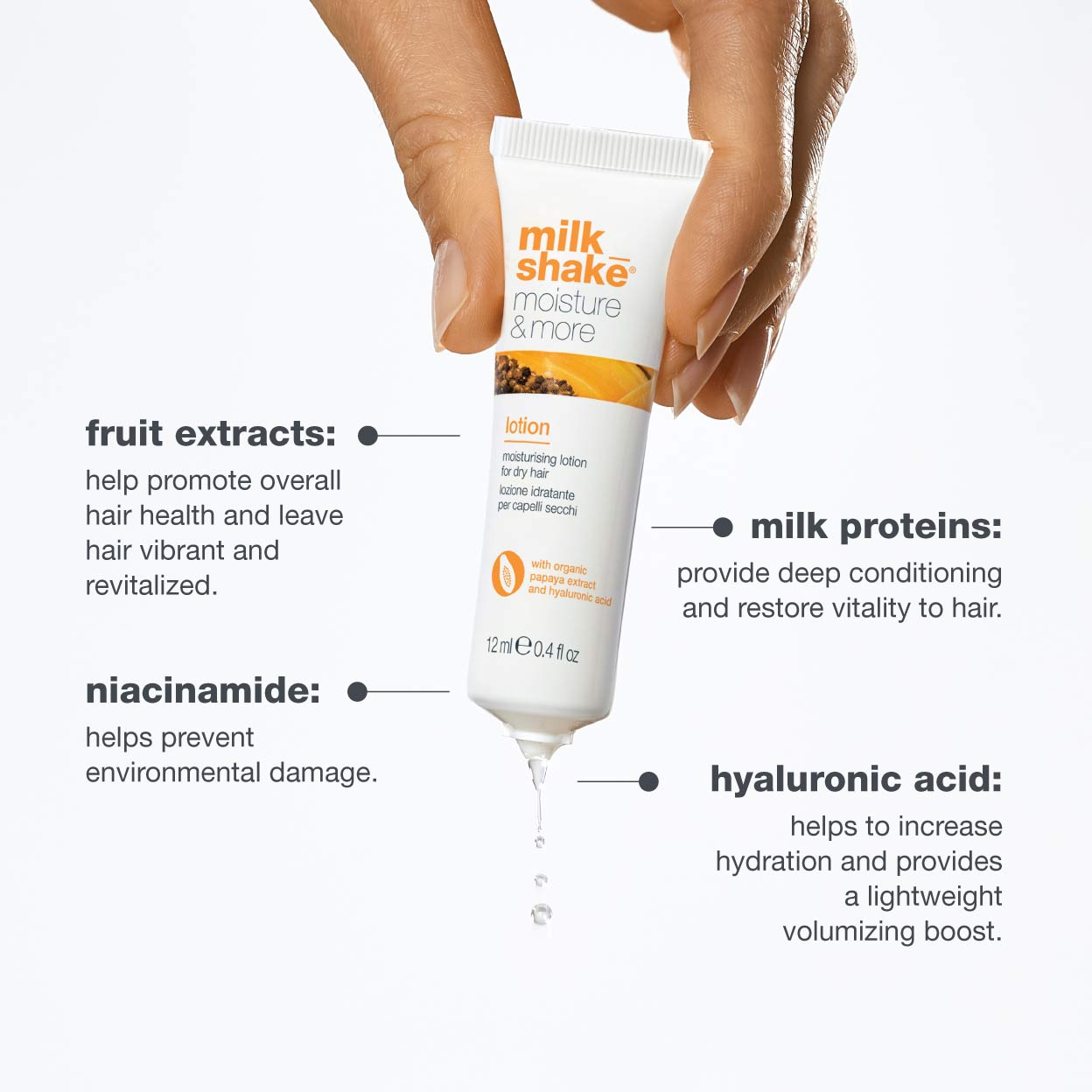 milk_shake Moisture & More Lotion – Intensive Hydration Vials 6 x