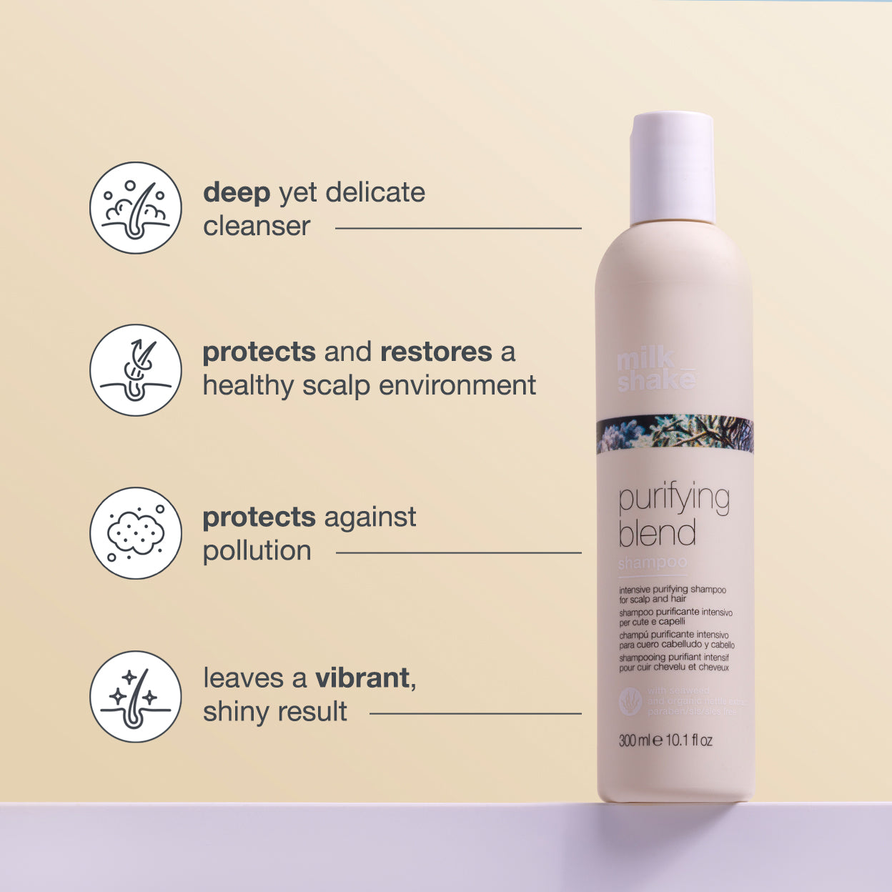 milk_shake Purifying Blend Shampoo – Deep Cleanse for Oily Scalp
