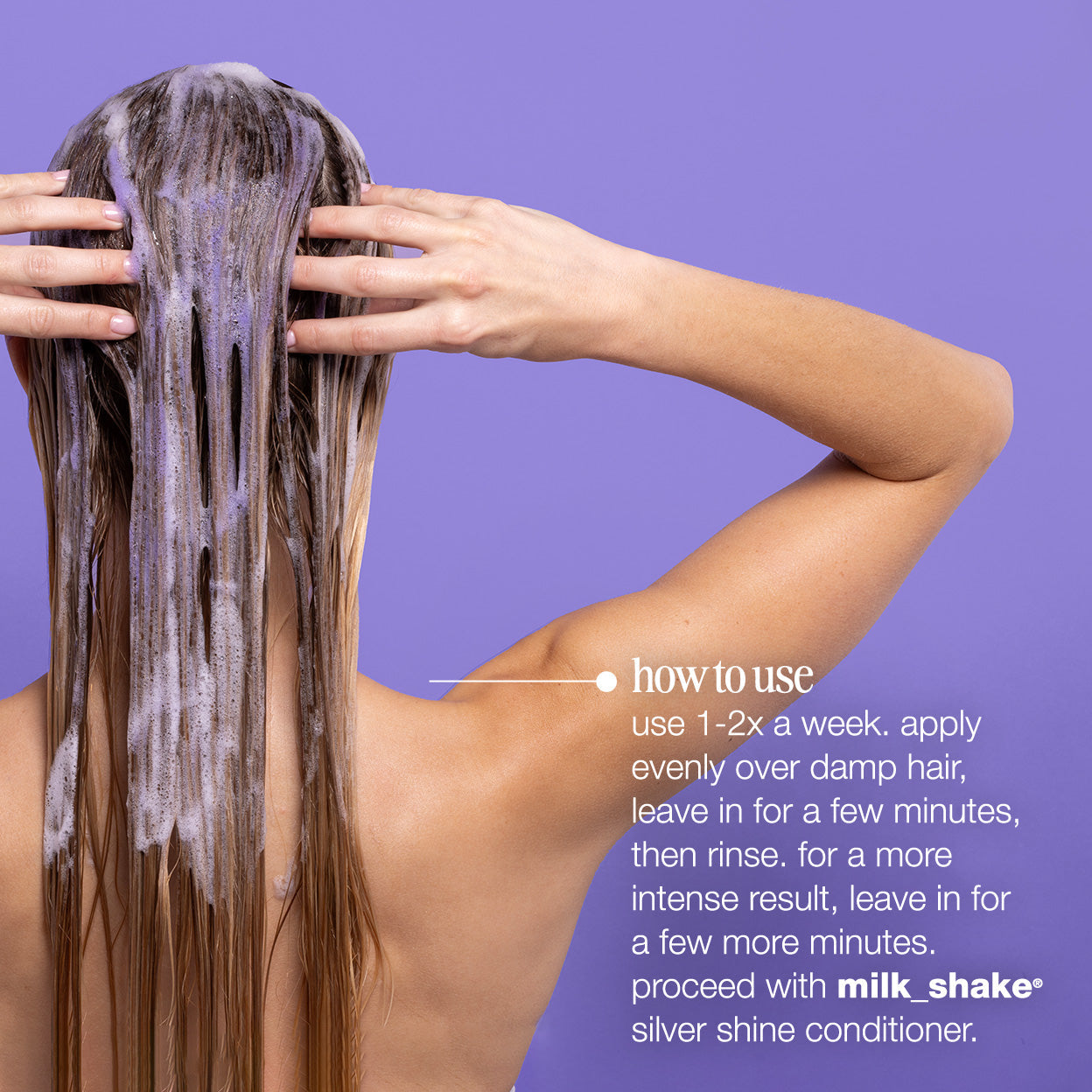 milk_shake Silver Shine Shampoo – Anti-Yellow Brightening for Blonde & Grey Hair