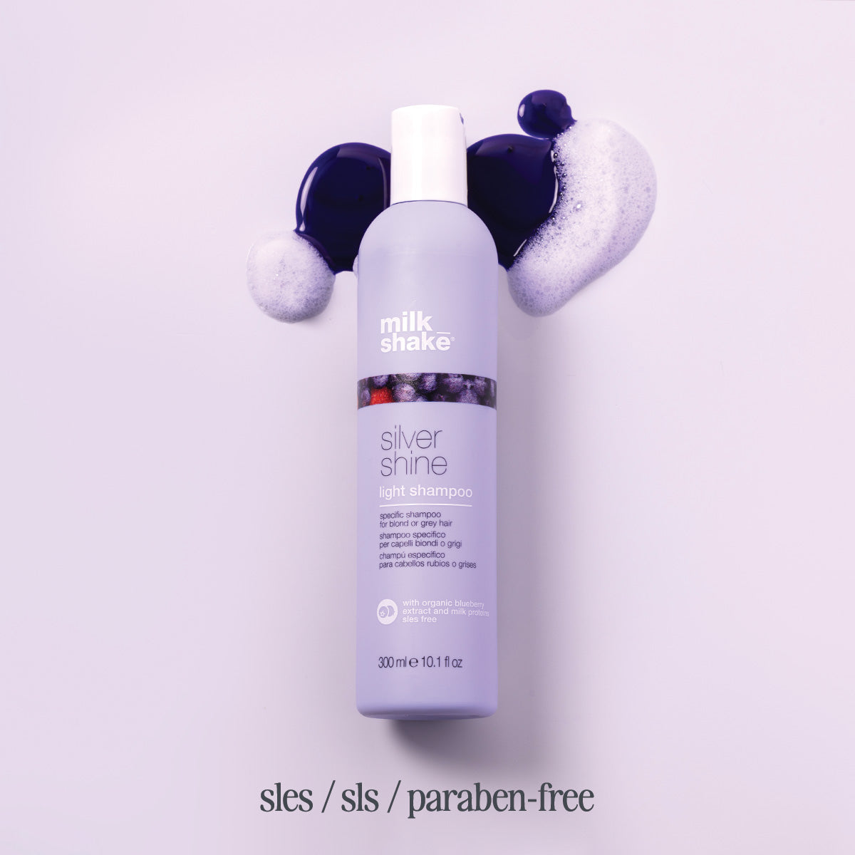 milk_shake Silver Shine Light Shampoo – Gentle Anti-Yellow for Blonde & Grey Hair