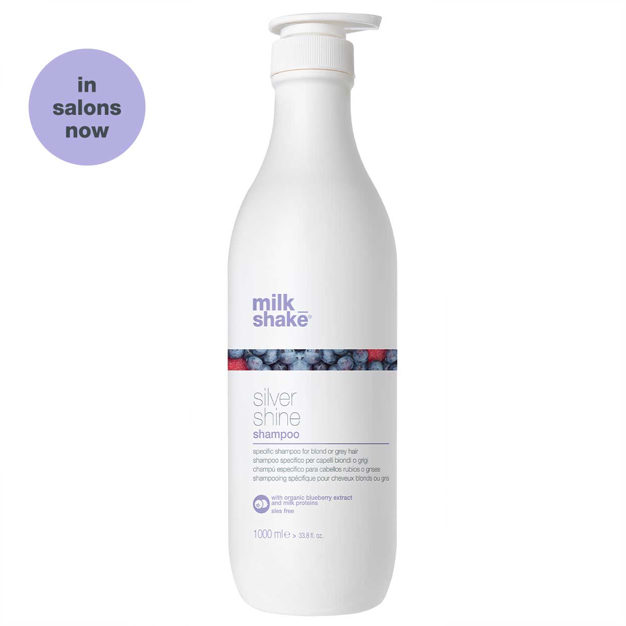 milk_shake Silver Shine Shampoo – Anti-Yellow Brightening for Blonde & Grey Hair