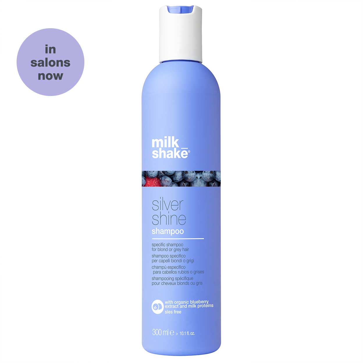 milk_shake Silver Shine Shampoo – Anti-Yellow Brightening for Blonde & Grey Hair