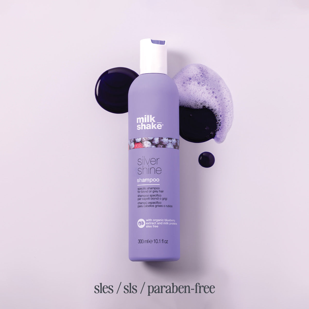 milk_shake Silver Shine Shampoo – Anti-Yellow Brightening for Blonde & Grey Hair