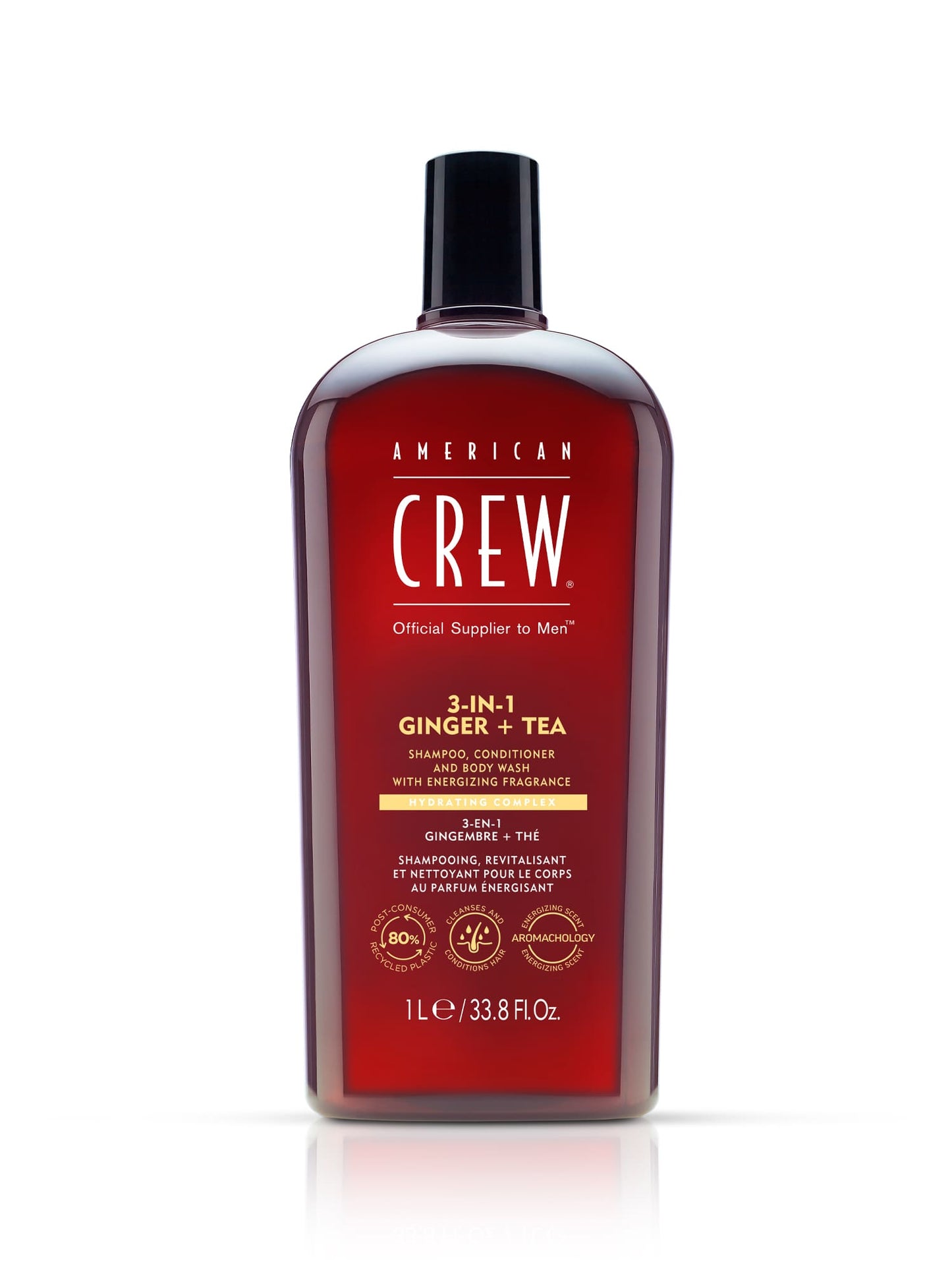 American Crew 3-in-1 Ginger + Tea 1 L back-bar bottle