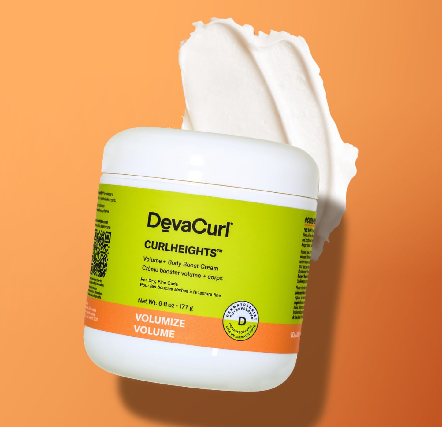 DevaCurl CurlHeights Volume + Body Boost Cream – Lightweight Volumizing Styler