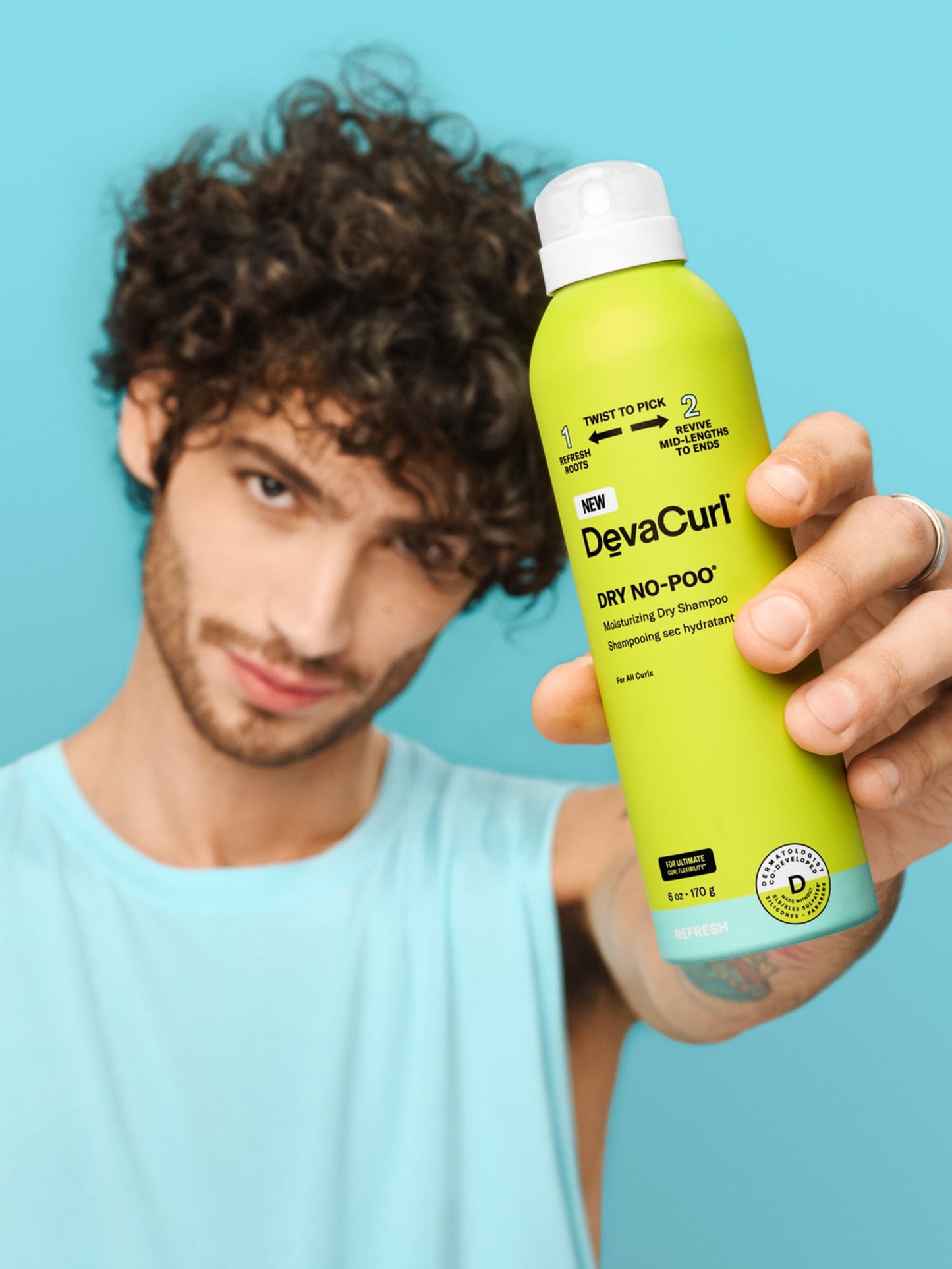 DevaCurl Dry No-Poo Moisturizing Dry Shampoo – Curl-Safe Refresher