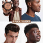 American Crew Pomade — one puck, three looks: models wearing pompadour, slick and textured styles