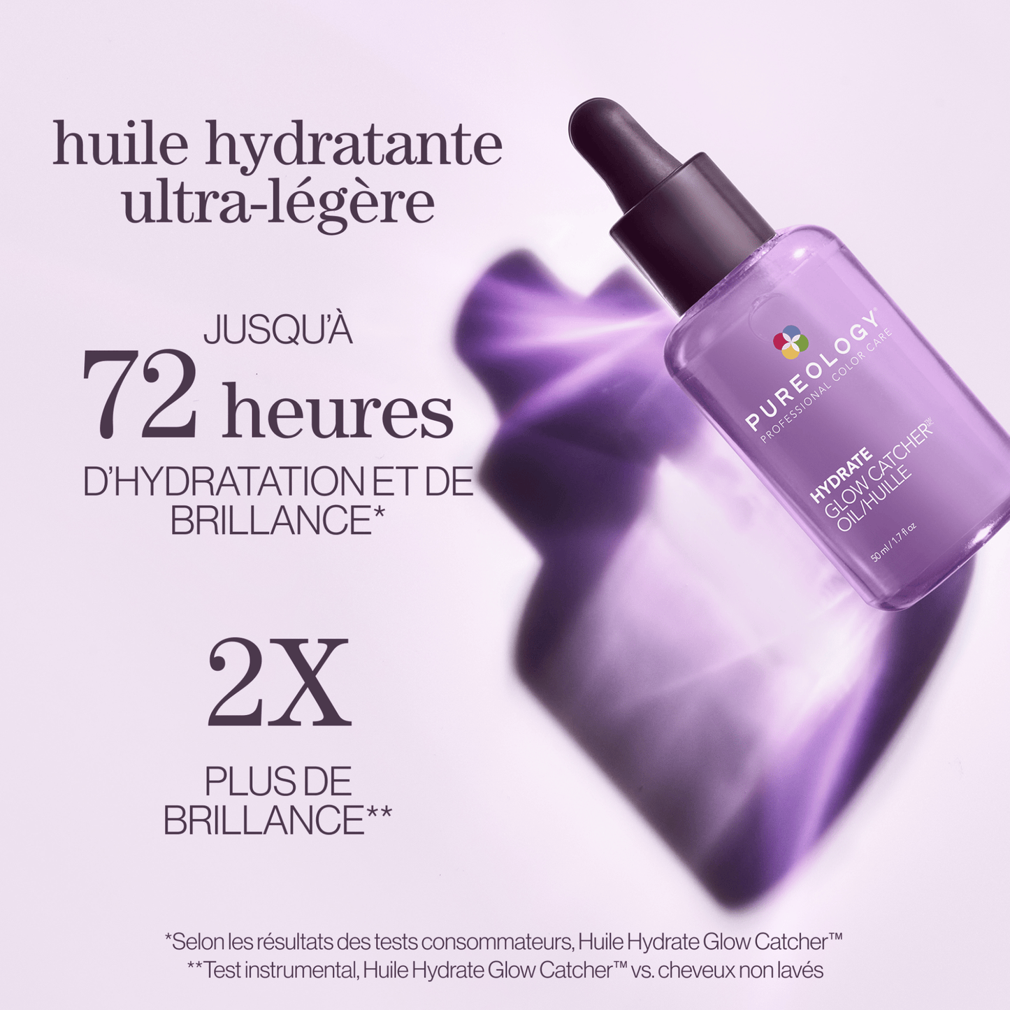 Pureology Hydrate Glow Catcher Oil – Lightweight Leave-In Hair Oil 50ml