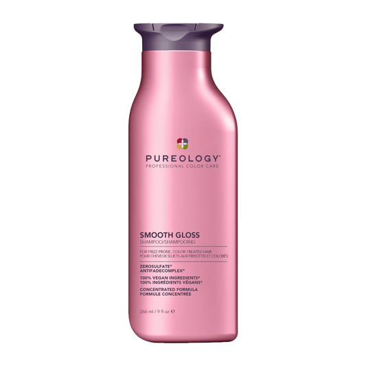 Pureology Smooth Gloss Anti-Frizz Shampoo – Smoothing Care for Frizz-Prone Colour-Treated Hair