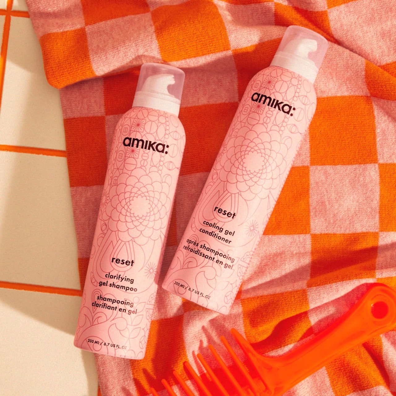 Amika Reset Clarifying Shampoo & Cooling Conditioner Duo – 200 ml