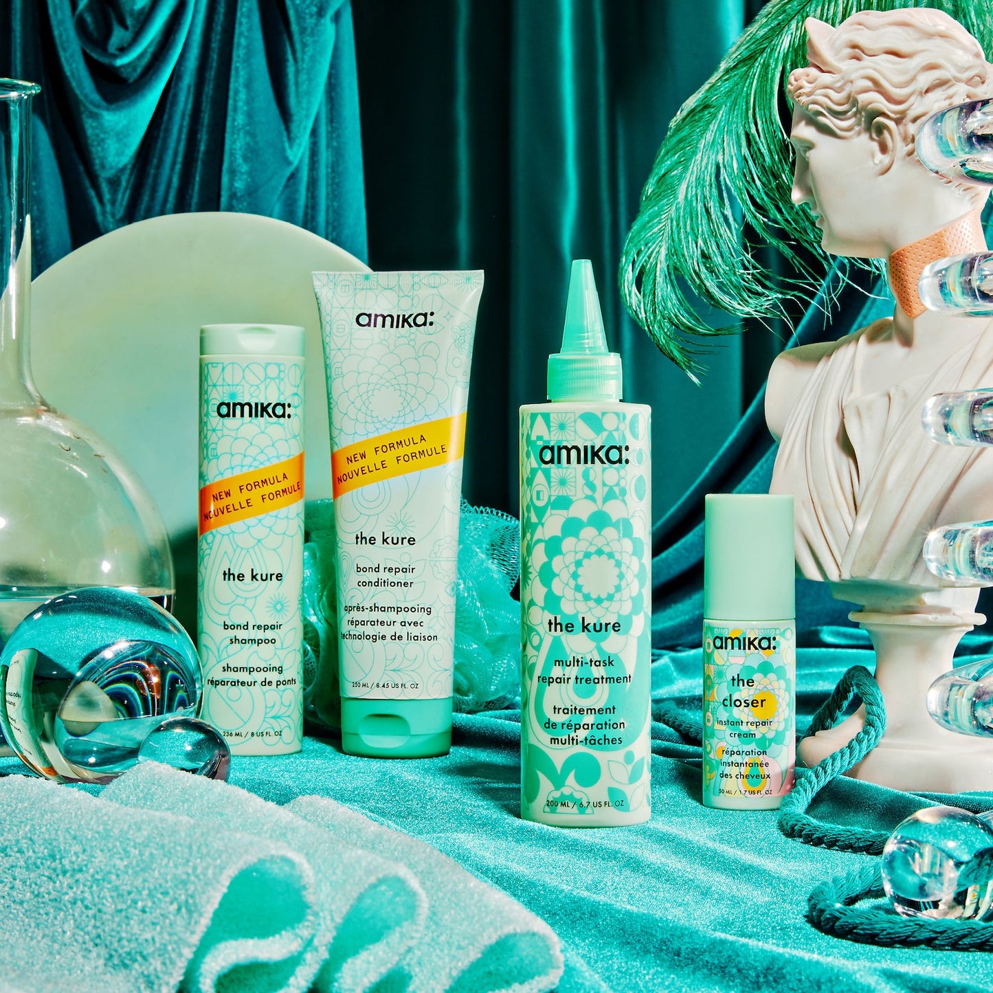 Amika The Closer Instant Split-End Hair Repair Cream 50ml – Seal, Smooth &amp; Strengthen in One Step