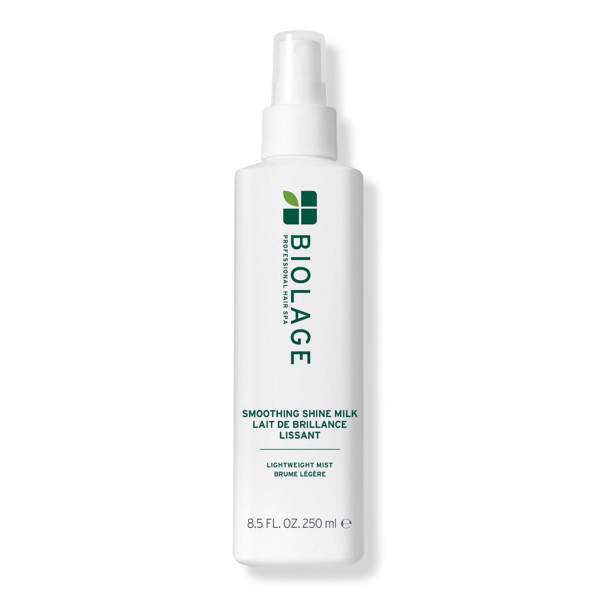 Biolage Smoothing Shine Milk lightweight mist 8.5 fl oz / 250 ml bottle, front view