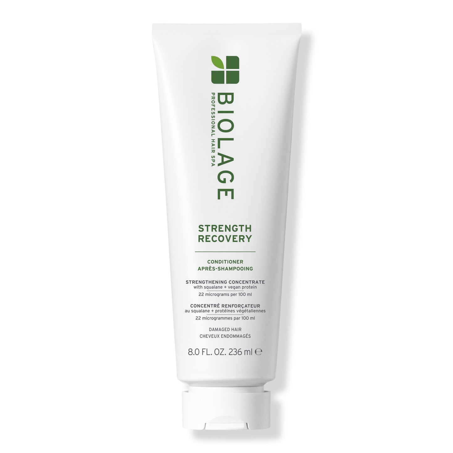 Biolage Strength Recovery Conditioning Cream 8 fl oz / 236 ml tube, front view