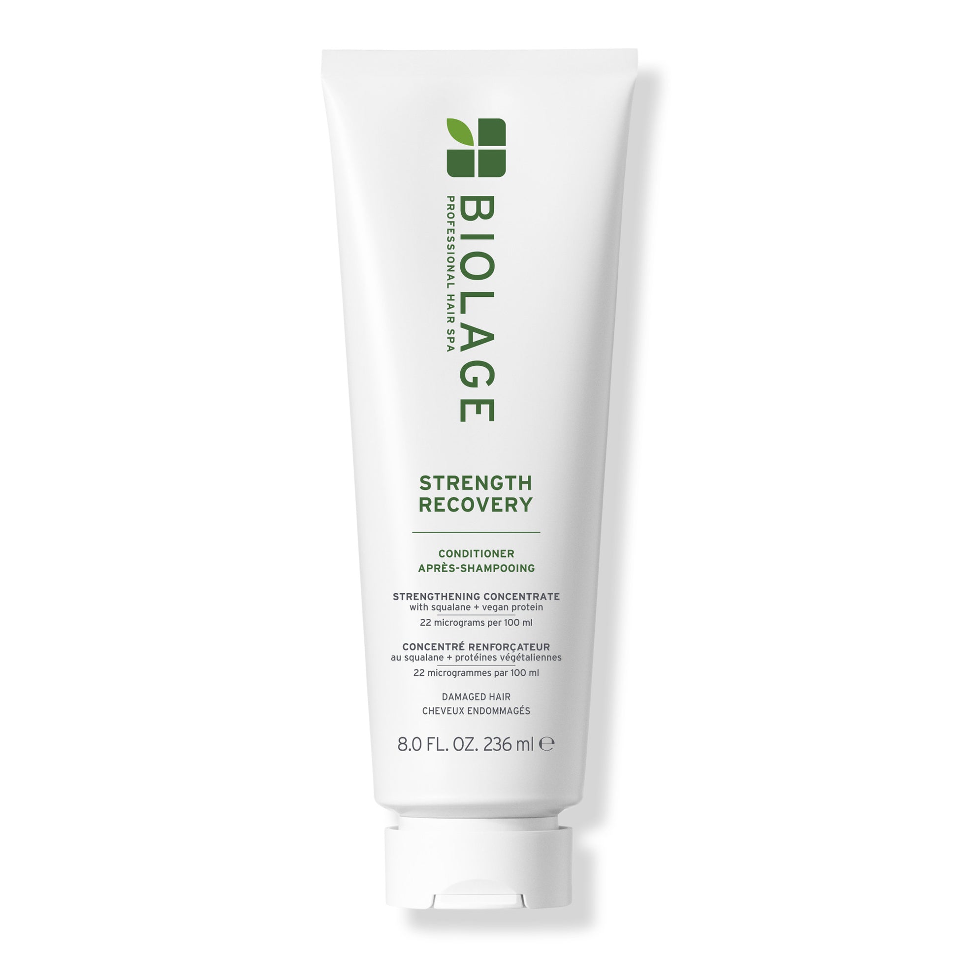 Biolage Strength Recovery Conditioning Cream 8 fl oz / 236 ml tube, front view