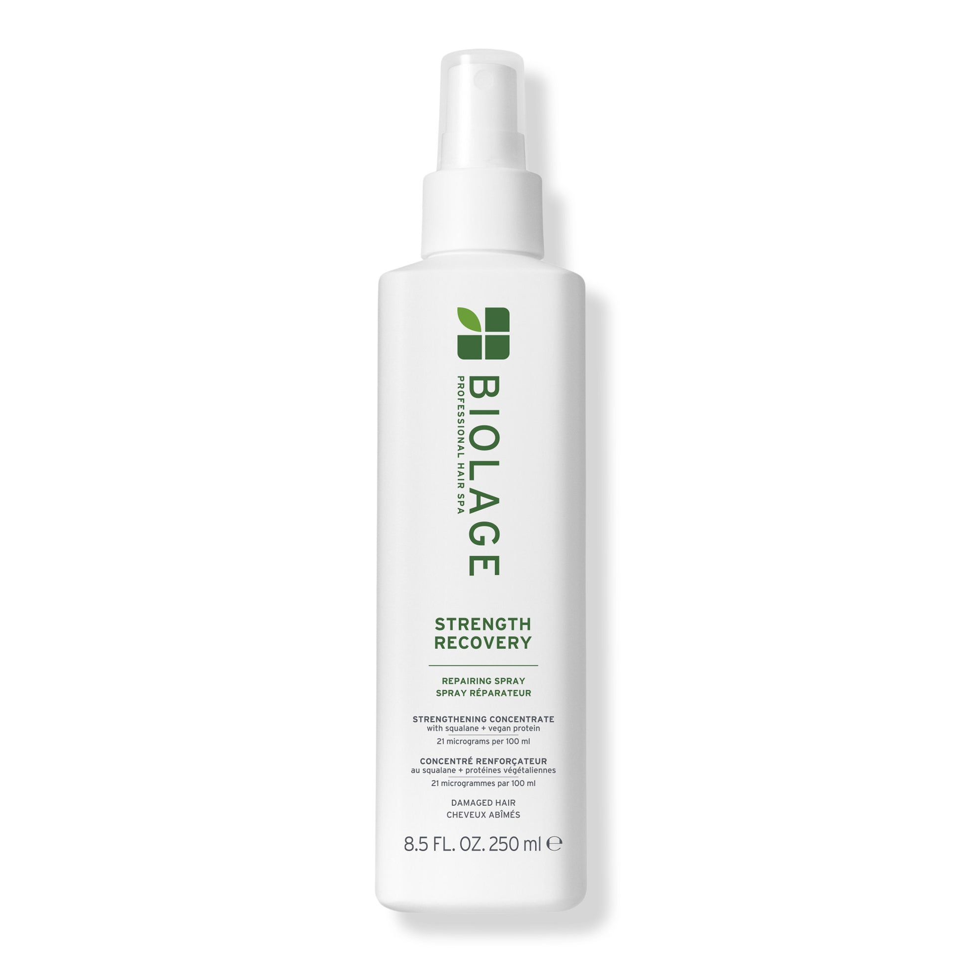 Biolage Strength Recovery Repairing Spray 8.5 fl oz / 250 ml bottle, front view