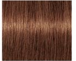 Schwarzkopf IGORA Royal Opulescence Permanent Color — shade 5-67 Light Brown Chocolate Copper on a hair strand