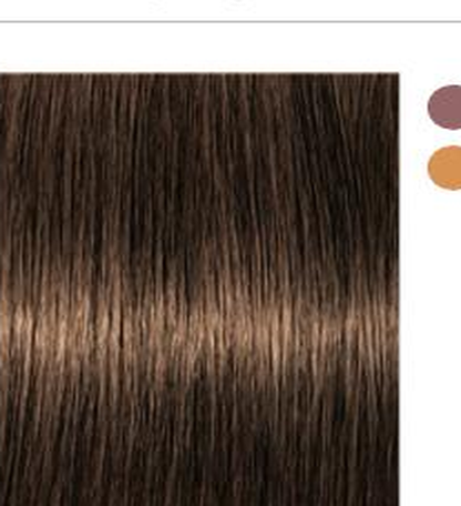 Schwarzkopf IGORA Royal Permanent Hair Colour — shade 5-5 Light Brown Gold on a hair strand