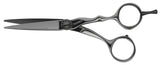 Tondeo Mythos Black Offset Haircutting Scissors — 5.5 in