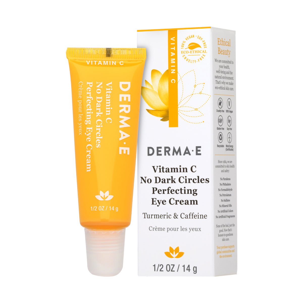 Vitamin C Eye Cream, No Dark Circles Perfecting Cream - by DERMA E |ProCare Outlet|