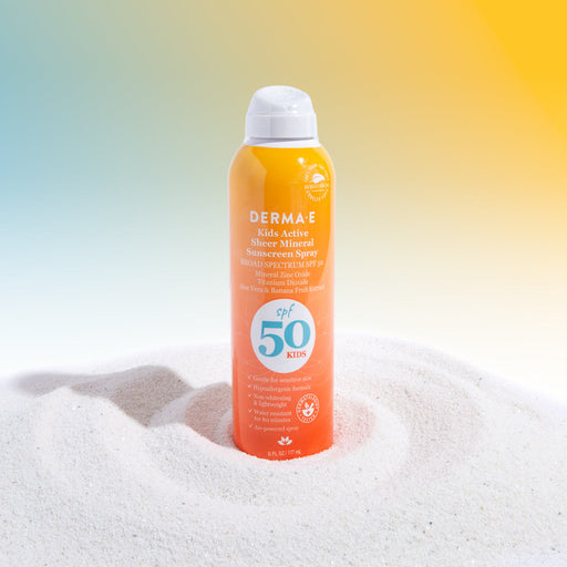  Kids Active Sheer Mineral Sunscreen Spray SPF 50 - ProCare Outlet by DERMA E
