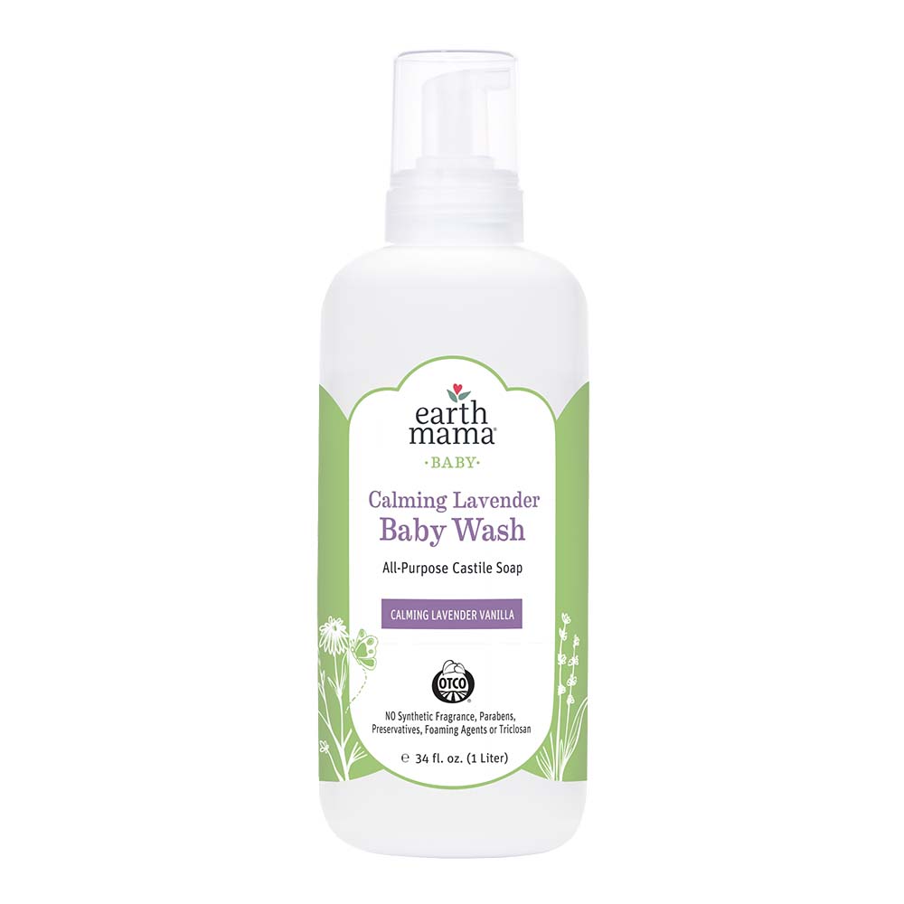 Calming Lavender Castile Baby Wash 5.3 fl. oz. (160 ml) - ProCare Outlet by Earth Mama