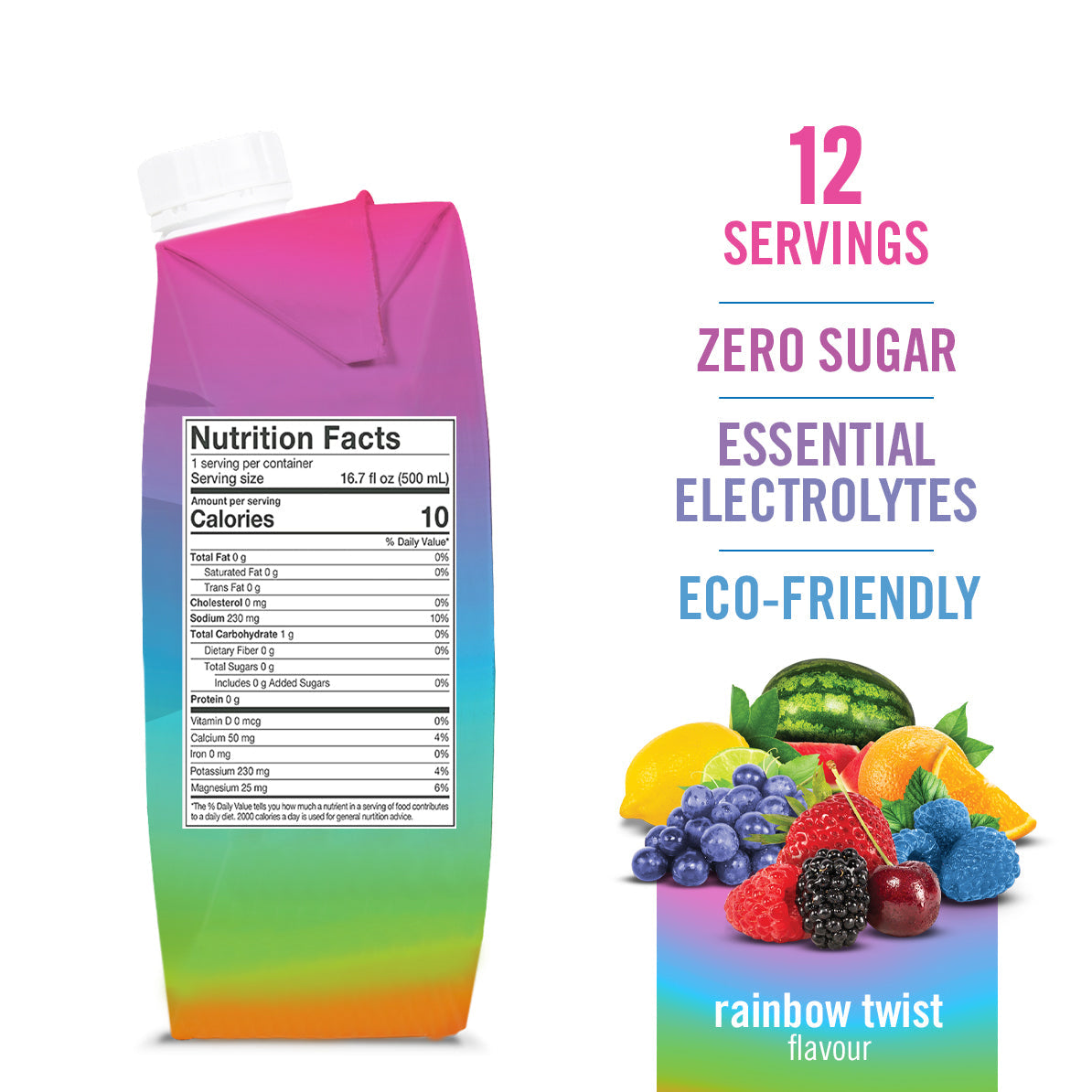 Sports Drink / Rainbow Twist - 12 Pack - ProCare Outlet by BioSteel Sports Nutrition