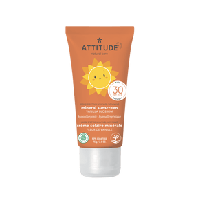 Baby & Kids Moisturizer Mineral Sunscreen : SPF 30 - Vanilla Blossom / 75g (2,6 OZ.) - ProCare Outlet by Attitude