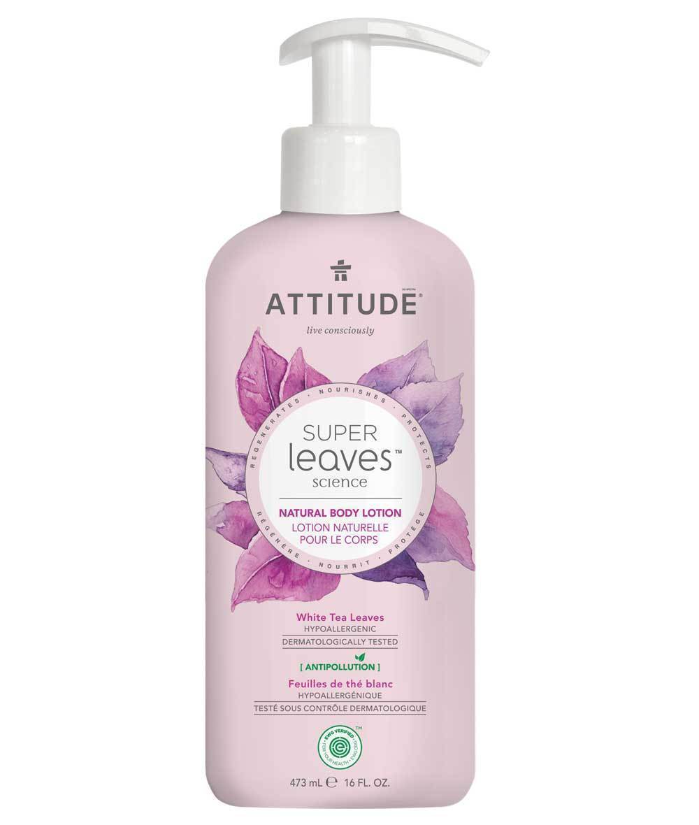 Body Lotion : SUPER LEAVES™ - White Tea Leaves - by Attitude |ProCare Outlet|