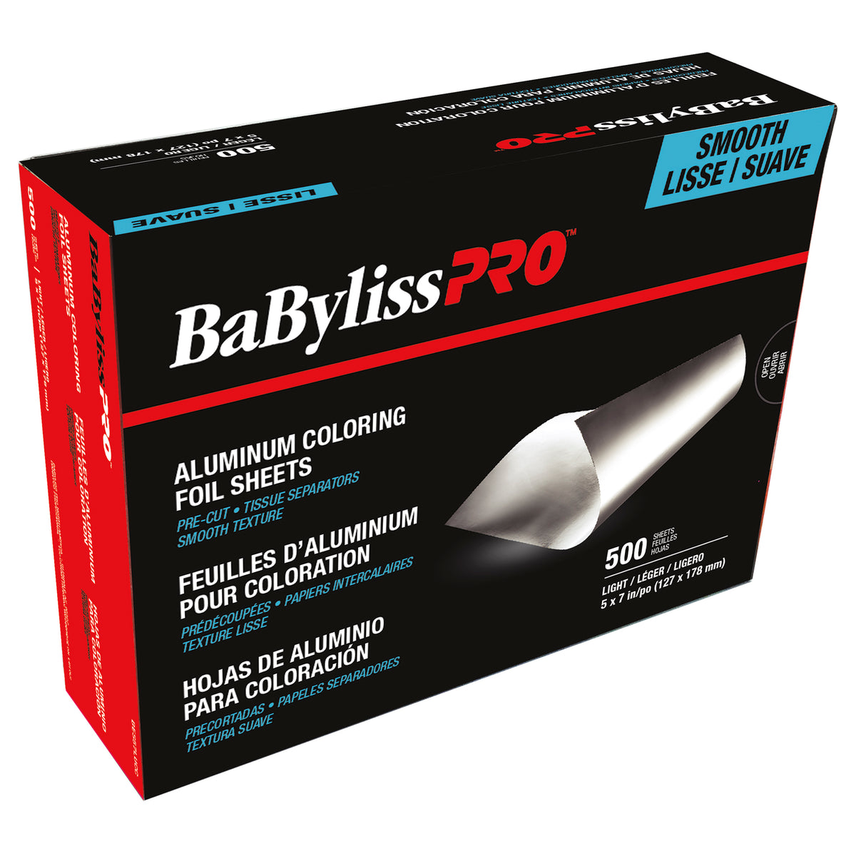 BaBylissPRO Aluminum Coloring Foil, 500 Sheets