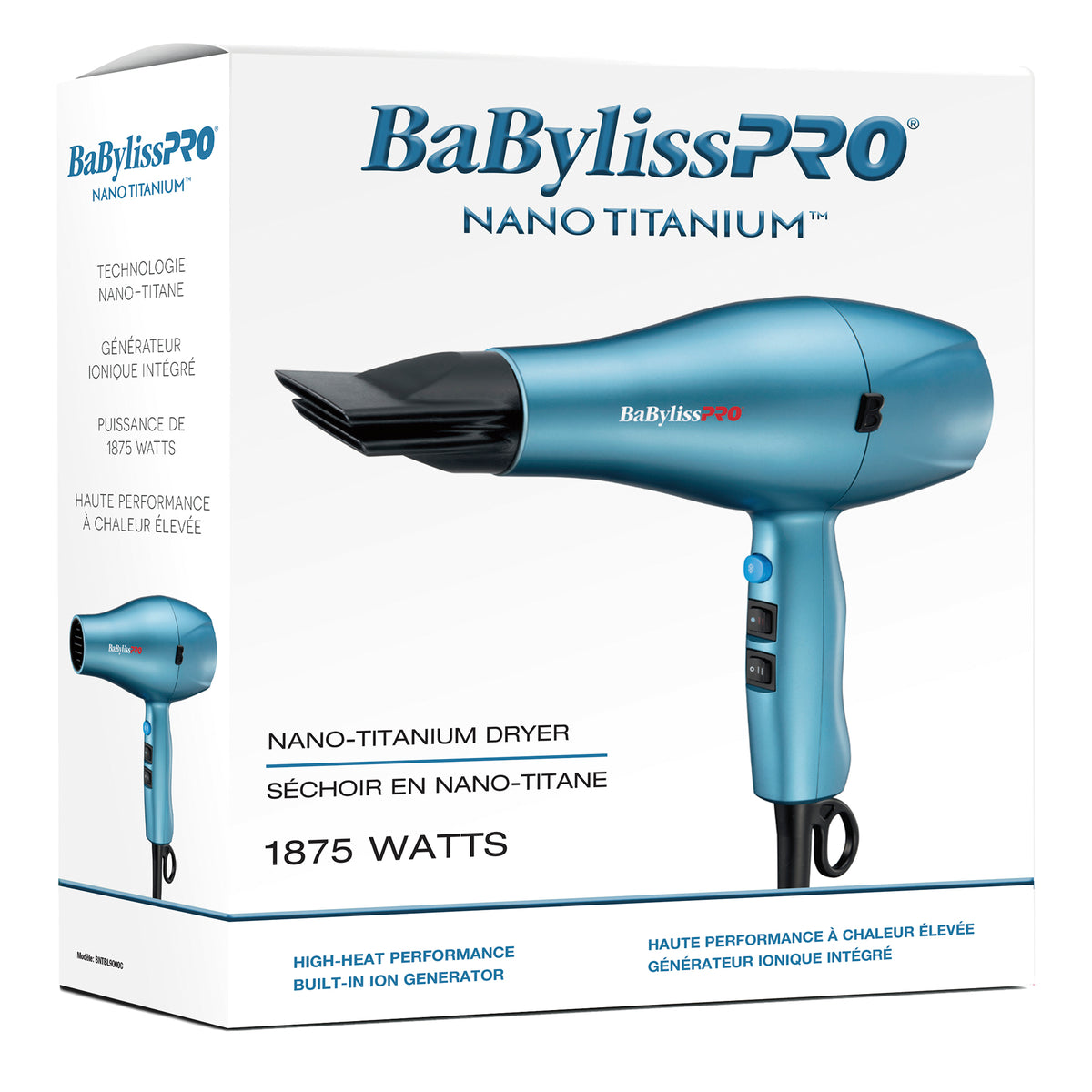 BaBylissPRO Nano Titanium Ionic Hairdryer