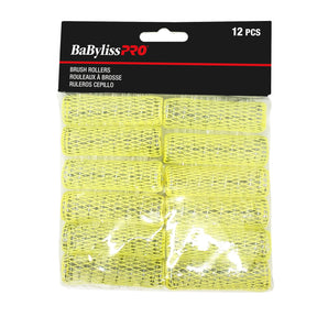 BaBylissPRO Brush Rollers, Yellow - Bag of 12