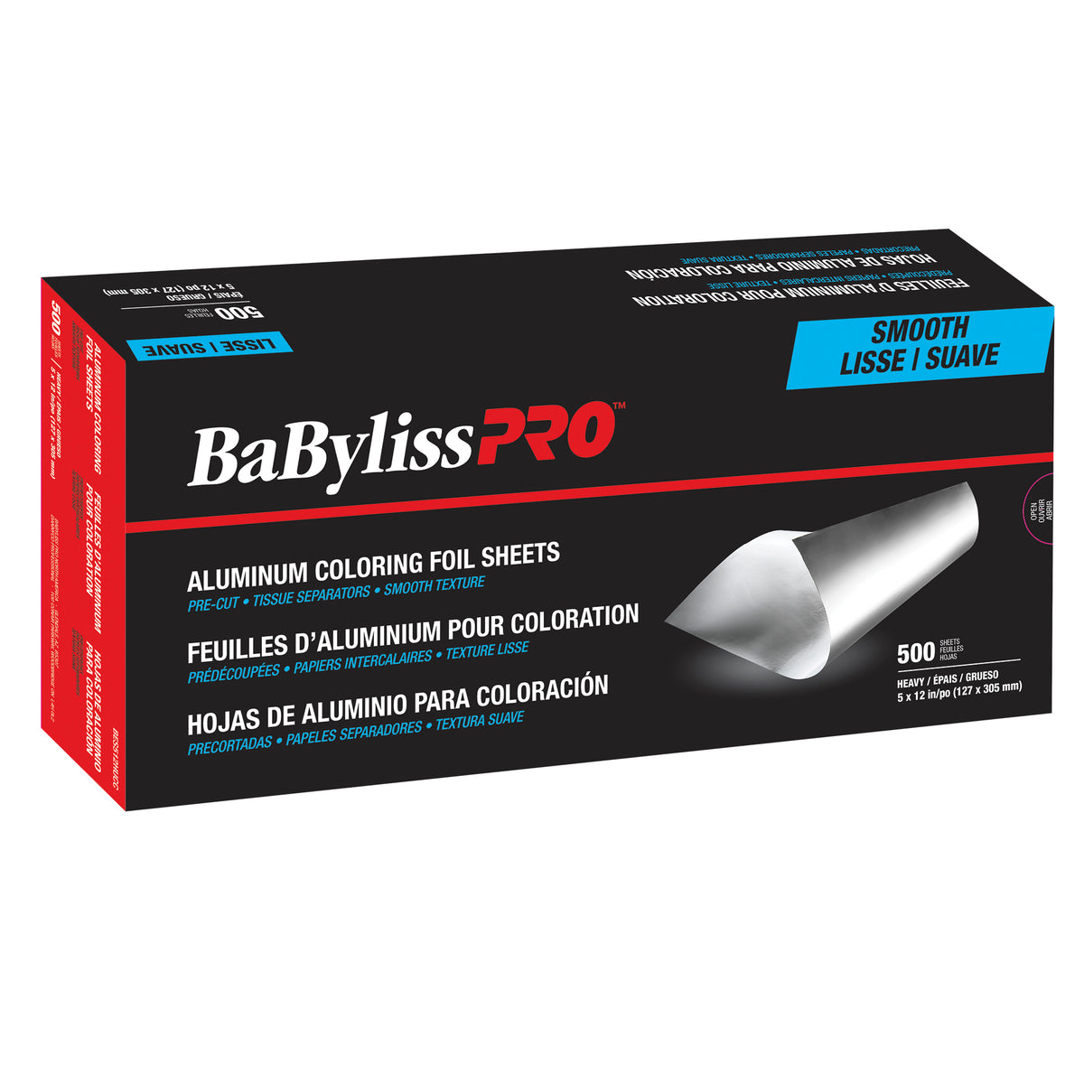 BaBylissPRO Aluminum Coloring Foil, 500 Sheets