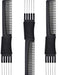 OTTO: 7.5" Five Metal Prong Comb Pin Tail comb (Carbon Fiber Anti Static Heat Resistant) - by Otto |ProCare Outlet|