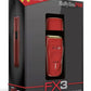 BaByliss PRO FXX3S FX3 Collection Red High-Speed Off-Set Double Foil Shaver NEW