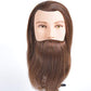 Prohair Mannequin Head Male - Mannequin Training Head Suitable for Coloring Blow Drying Bleaching Cutting, 100% Humun Hair High Density with Beard - by Prohair |ProCare Outlet|