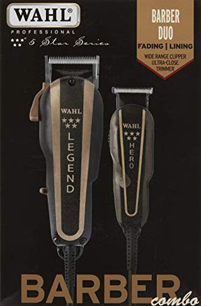 Wahl 5-Star Barber Combo #56272 - Legend Clipper and Hero T-Blade Trimmer