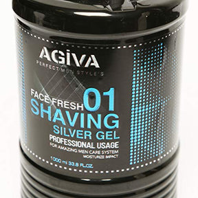 Agiva - Transparent Shaving Gel 01 Moisturize Impact 1L - ProCare Outlet by Agiva