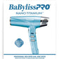 BabylissPRO Nano Titanium Hair Dryer, Professional 2000-Watt Blow Dryer, Ionic Technology Dries Hair Faster With Less Frizz
