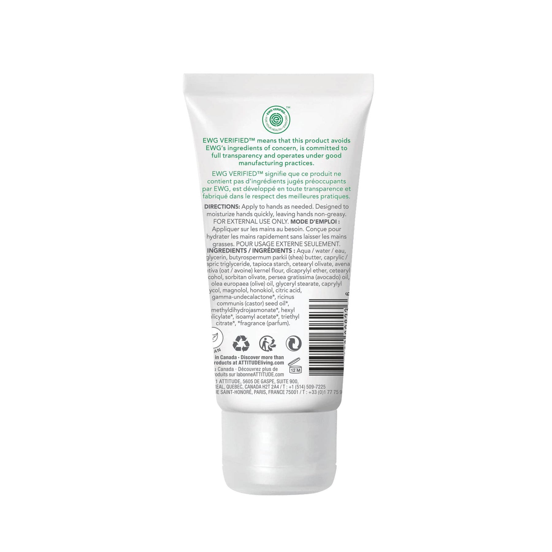 Hand Cream : SENSITIVE SKIN - by Attitude |ProCare Outlet|