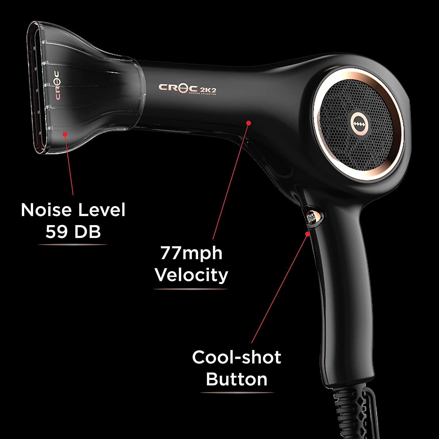 CROC Masters 2K2 Infrared Hair Blow Dryer