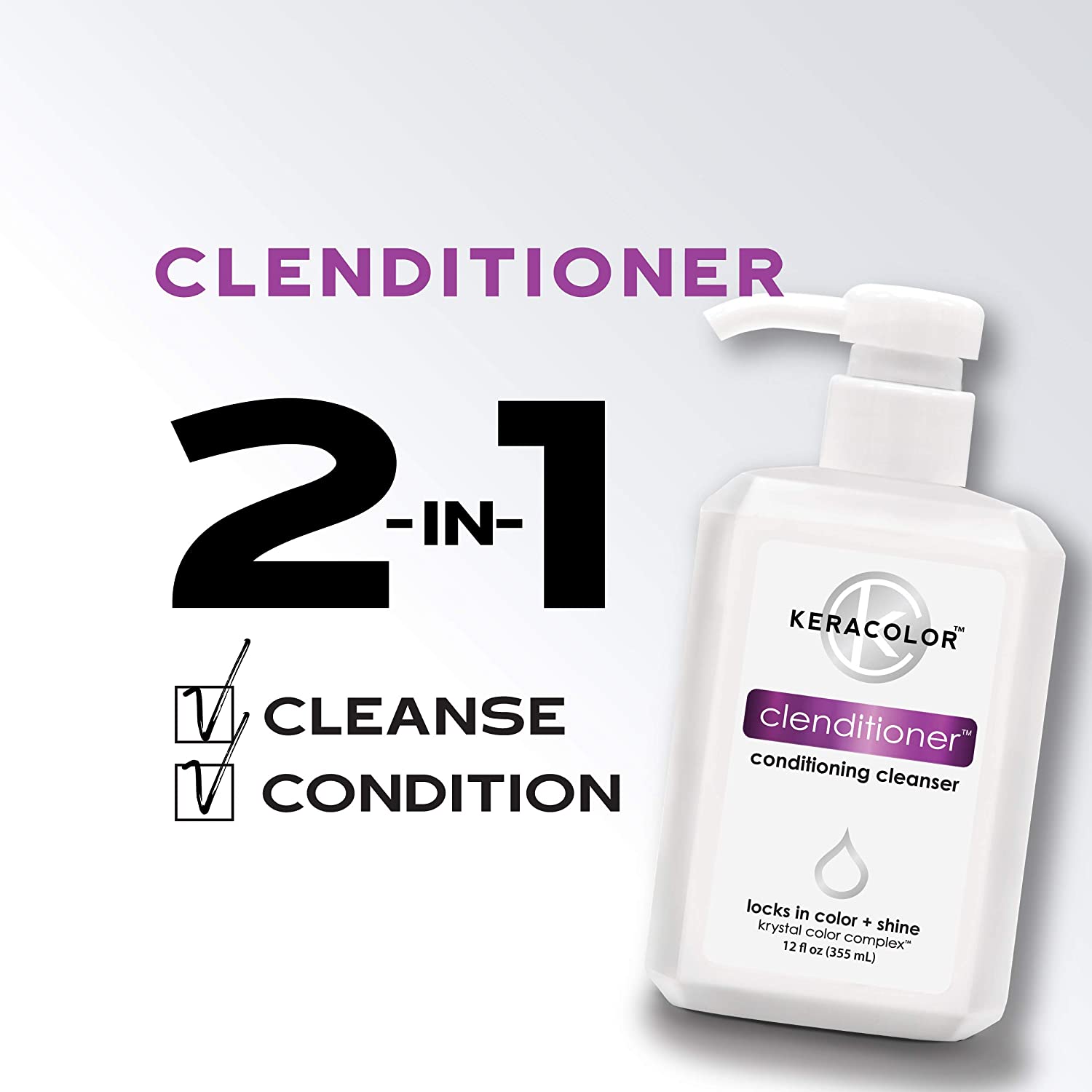 Clenditioner Conditioning Cleanser - 355ml/12oz - by Kerachroma |ProCare Outlet|