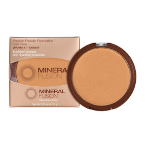 Mineral Fusion - Pressed Powder Foundation - Warm 4 - Tawny / .32 oz - ProCare Outlet by Mineral Fusion
