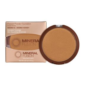 Mineral Fusion - Pressed Powder Foundation - Warm 6 - Warm Honey / .32 oz - ProCare Outlet by Mineral Fusion