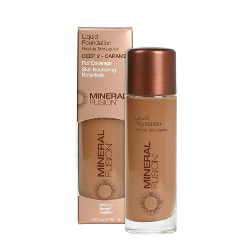 Liquid Foundation - Deep 2 - Caramel / 1.0 fl.oz - by Mineral Fusion |ProCare Outlet|